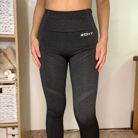 dark grey charcoal marle echt gym leggings 🖤 - Picture 2 of 4